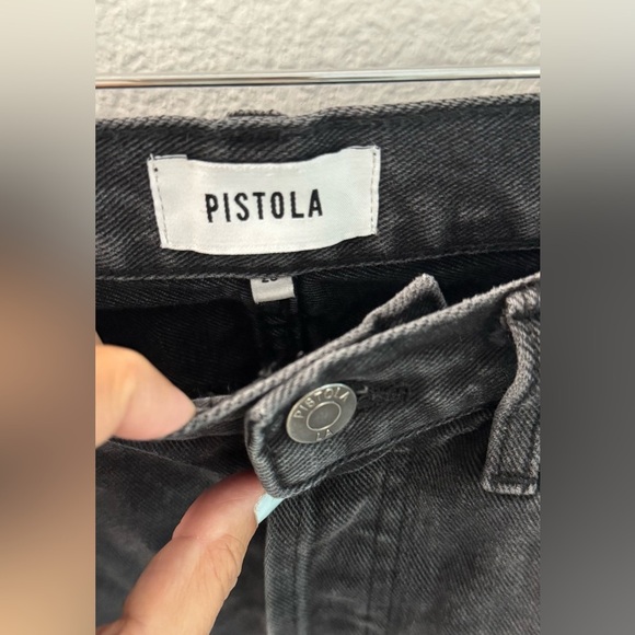 Pistola Black Distressed Jeans size 28 - Picture 3 of 5